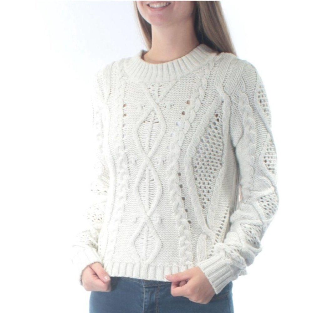 Rachel Roy Knitted Long Sleeve Crew Neck Sweater